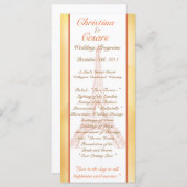 25 4 x 9 Programme Mariage Paris Peach (Devant / Derrière)