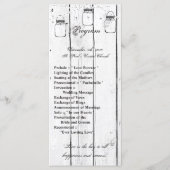 25 4x9 bruiloft programma Mason Jar String Lights (Voorkant)