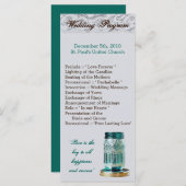 25 4x9 bruiloft programma rustieke land metselaar  (Voorkant / Achterkant)