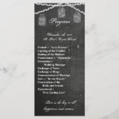 25 4x9 het Programma van het huwelijk Mason Jar Ko (Voorkant)