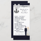 25 4x9 Huwelijksprogramma ARMY Uniform Blues Bride Programma (Voorkant / Achterkant)