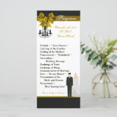 25 4x9 Huwelijksprogramma ARMY Uniform Groom Bride Programma (Staand voorkant)