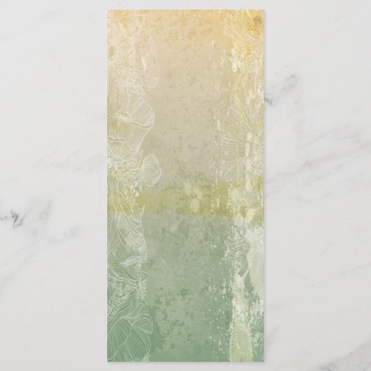 25 4x9 Huwelijksprogramma Bloemen Antiek Programma (Achterkant)