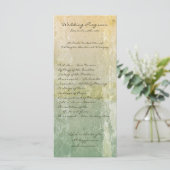 25 4x9 Huwelijksprogramma Bloemen Antiek Programma (Staand voorkant)