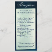 25 4x9 Huwelijksprogramma Frosted Glass Mirror Mod Programma (Voorkant)