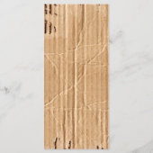 25 4x9 huwelijksprogramma gescheurd karton bewegen programma (Achterkant)