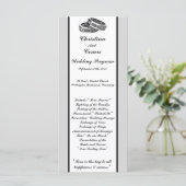 25 4x9 huwelijksprogramma His/Hers Diamond Wedding Programma (Staand voorkant)