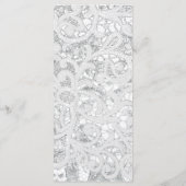 25 4x9 Huwelijksprogramma Hoefijzers op Burlap Lac Programma (Achterkant)