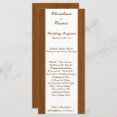 25 4x9 Huwelijksprogramma Houten Plank Bloemenbrui Programma (Voorkant / Achterkant)