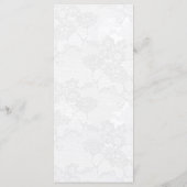 25 4x9 Huwelijksprogramma Land Wit Kant Print Programma (Achterkant)