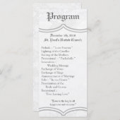 25 4x9 Huwelijksprogramma Land Wit Kant Print Programma (Voorkant / Achterkant)