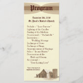 25 4x9 Huwelijksprogramma Landschuur Boerderij Programma (Voorkant)