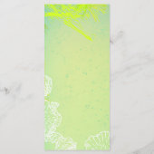 25 4x9 Huwelijksprogramma Lente Hibiscus Bloem Haw Programma (Achterkant)