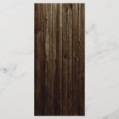 25 4x9 Huwelijksprogramma Mason Jar Initialen Rust Programma (Achterkant)