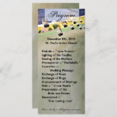 25 4x9 Huwelijksprogramma Mason Jar Kaarsenhouders Programma (Voorkant / Achterkant)