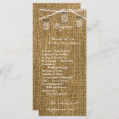 25 4x9 Huwelijksprogramma Mason Jar String Lights  Programma (Voorkant / Achterkant)