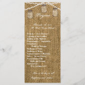 25 4x9 Huwelijksprogramma Mason Jar String Lights Programma (Voorkant)
