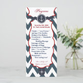 25 4x9 Huwelijksprogramma Nautisch Ankerkompas Oce Programma (Staand voorkant)