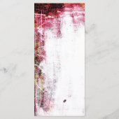 25 4x9 Huwelijksprogramma Neon Grunge Kraskleur Programma (Achterkant)