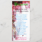 25 4x9 Huwelijksprogramma Neon Grunge Kraskleur Programma (Voorkant)