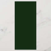 25 4x9 huwelijksprogramma Peacock Green Feathers Programma (Achterkant)
