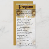 25 4x9 huwelijksprogramma Pintuck Fabric Tayl Programma (Voorkant / Achterkant)