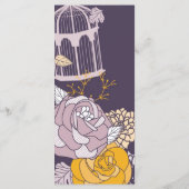 25 4x9 Huwelijksprogramma pruimenmosterd Roos Programma (Achterkant)