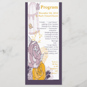 25 4x9 Huwelijksprogramma  pruimenmosterd Roos Programma