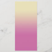 25 4x9 Huwelijksprogramma Roze Ombre Sunset Fade R Programma (Achterkant)
