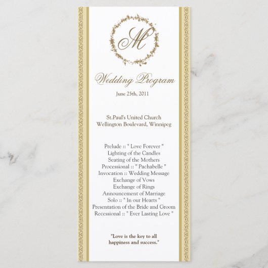 25 4x9 huwelijksprogramma Sandy Beach Programma (Voorkant)