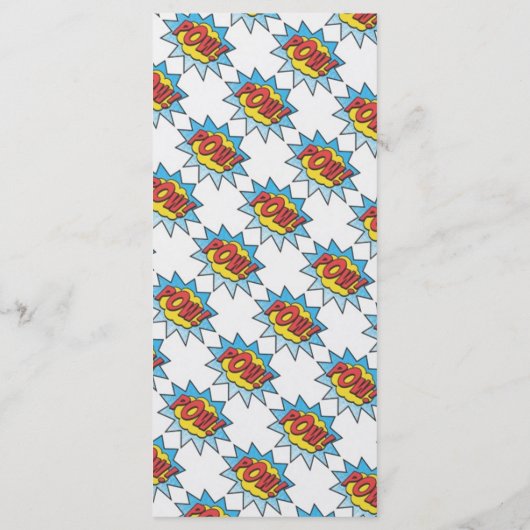 25 4x9 Huwelijksprogramma Stripboek Pop Art Programma (Achterkant)