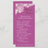 25 4x9 Huwelijksprogramma Victoriaans Lace Orch Programma (Voorkant / Achterkant)