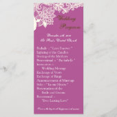 25 4x9 Huwelijksprogramma  Victoriaans Lace Orch Programma (Voorkant)