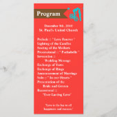 25 4x9 Programme de mariage Ado Love Couple sur vé (Devant)