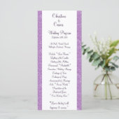 25 4x9 Programme de mariage Aiguille Swing Violet (Debout devant)