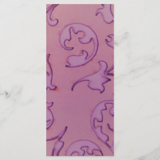 25 4x9 Programme de mariage Amethyst Jewel Embosse (Dos)