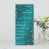 25 4x9 Programme de mariage Arabian Turquoise (Debout devant)
