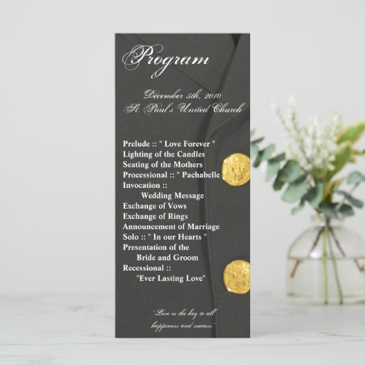 25 4x9 Programme de mariage ARMÉE ROBE VERTS UNIFO (Debout devant)