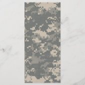 25 4x9 Programme de mariage ARMY ACU Camo Camou Un (Dos)