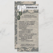 25 4x9 Programme de mariage ARMY ACU Camo Camou Un (Devant / Derrière)