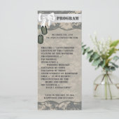 25 4x9 Programme de mariage ARMY ACU Camo Camou Un (Debout devant)