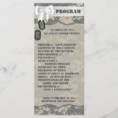 25 4x9 Programme de mariage ARMY ACU Camo Camou Un (Devant)