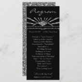 25 4x9 Programme de mariage Art Déco Roaring 20s G (Devant / Derrière)