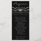 25 4x9 Programme de mariage Art Déco Roaring 20s G (Devant)