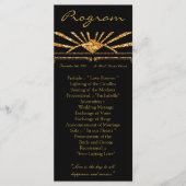 25 4x9 Programme de mariage Art Déco Roaring 20s G (Devant)
