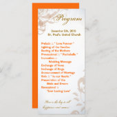 25 4x9 Programme de mariage Automne Filigree Autom (Devant / Derrière)