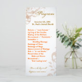 25 4x9 Programme de mariage Automne Filigree Autom (Debout devant)