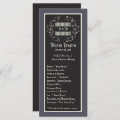 25 4x9 Programme de mariage Black Cravate Affair F (Devant / Derrière)