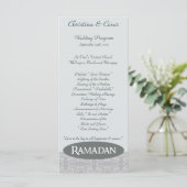 25 4x9 Programme de mariage bleu doux Ramadan isla (Debout devant)