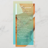 25 4x9 Programme de mariage Blue Ombre Sunset Fade (Devant / Derrière)